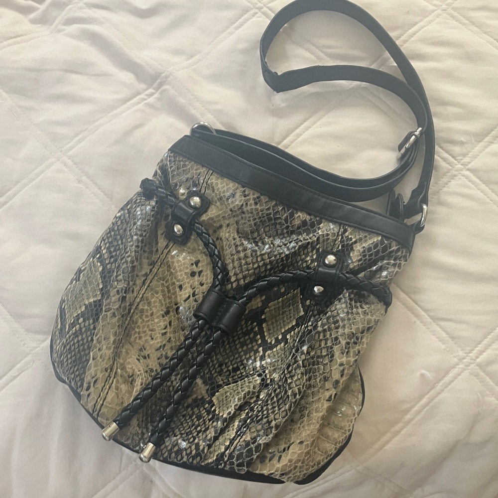 Snakeskin Patterned Women's Bag